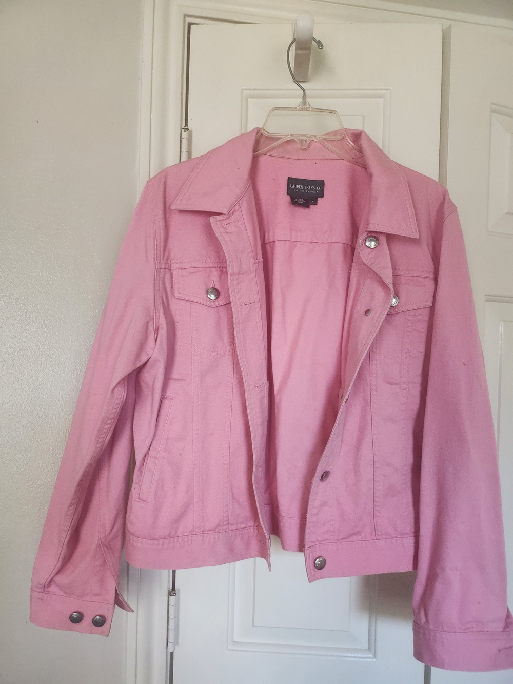 Ralph Lauren Pink Denim Jacket - Light Pink Trucker